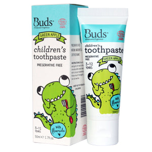 Buds Oralcare Organics - Green Apple Toothpaste with Fluoride 50ml
