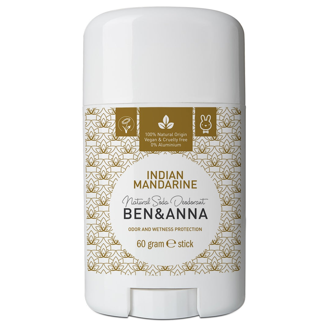 Ben & Anna Natural Soda Deodorant - Indian Mandarine 60g