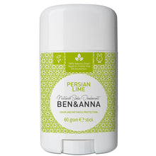 Load image into Gallery viewer, Ben &amp; Anna Natural Soda Deodorant - Persian Lime 60g